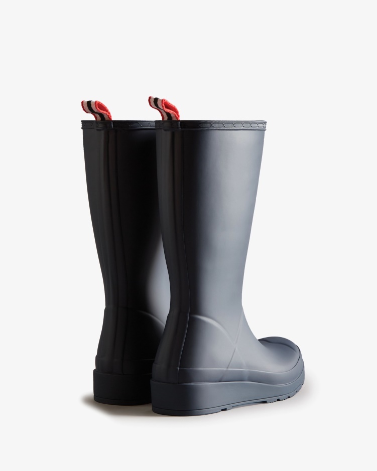 Hunter Lange Regenlaarzen Voor Dames Valtameri Blauw