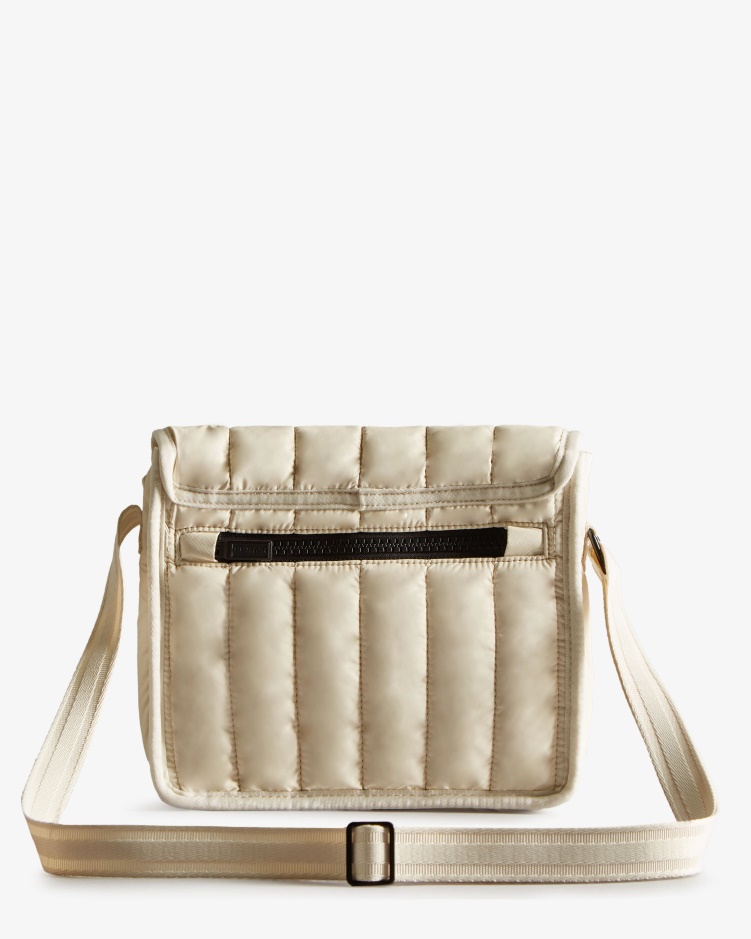 Hunter Intrepid Puffer Mini-schoudertas Wit Wilg