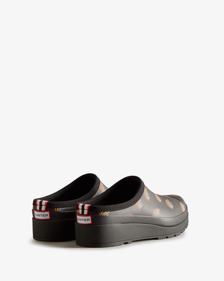Hunter Dames Play Mini Regenboog Klompjes Mini Regenboog Print