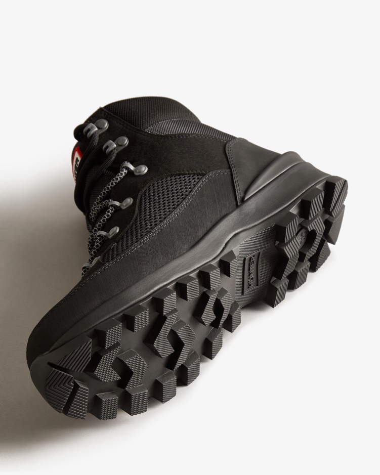 Hunter Explorer Geïsoleerde Veterboots Voor Dames, Zwart