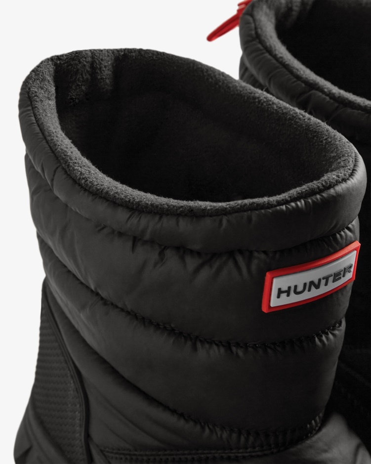 Hunter Intrepid Geïsoleerde Korte Snowboots Voor Heren Zwart