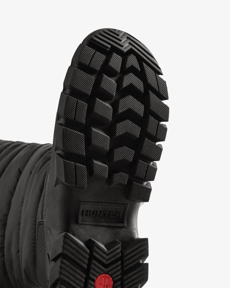 Hunter Intrepid Geïsoleerde Hoge Snowboots Voor Dames Zwart