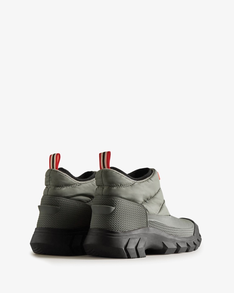 Hunter Intrepid Geïsoleerde Enkelsnowboots Voor Heren Urban Grijs-zwart